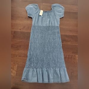 Jean dress pass knee length by MPH Collection size small new with tags s…
